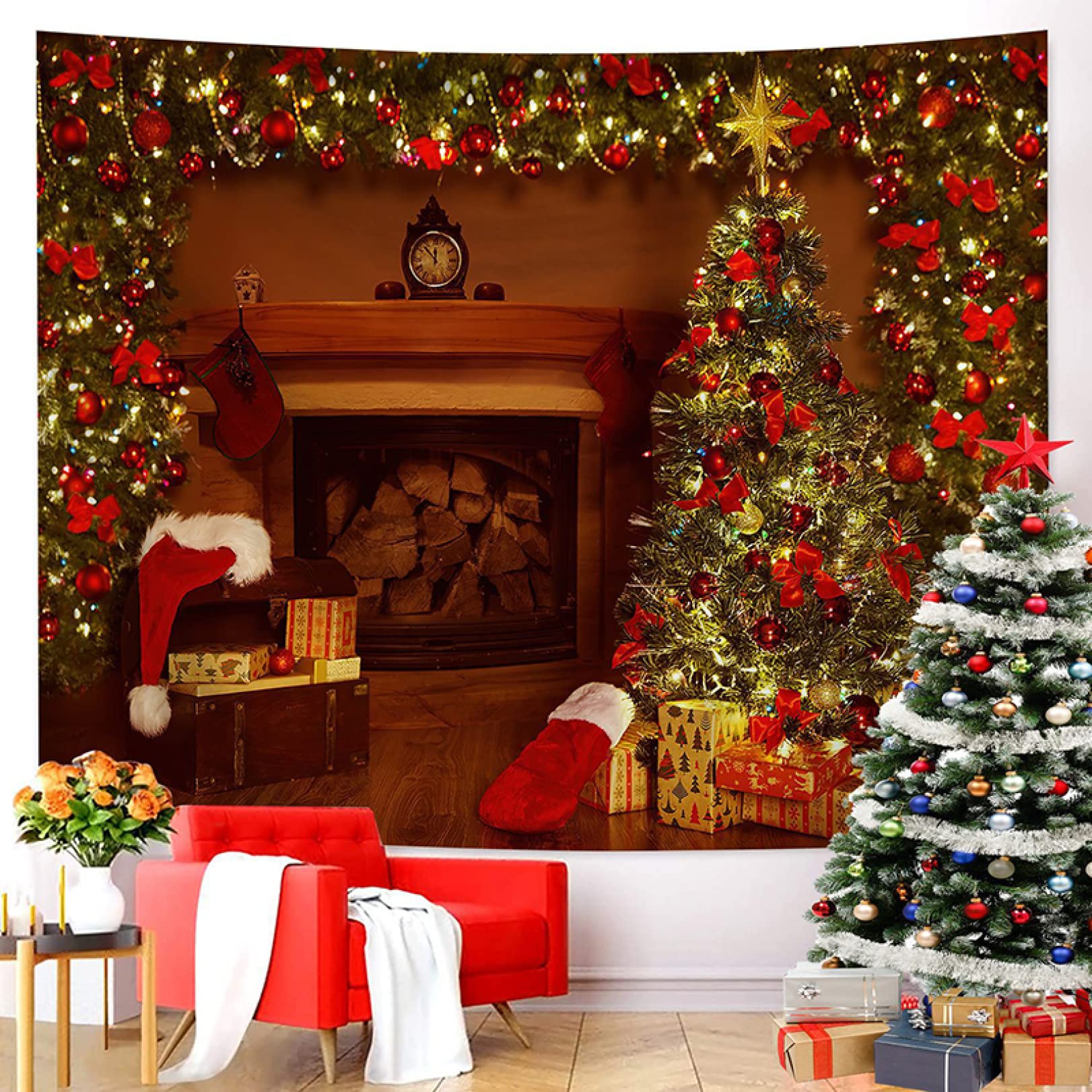 Amazon.co.jp: タペストリー クリスマス 壁掛け おしゃれ 部屋 壁飾り